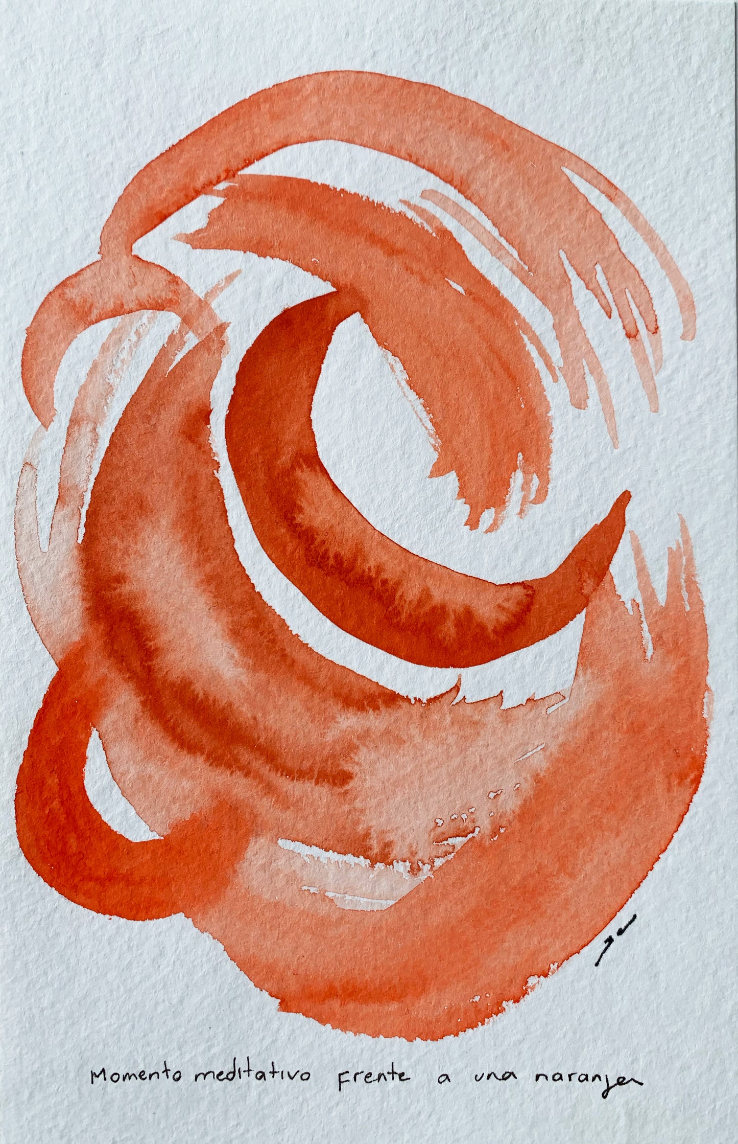 Naranja - Pintura pequeña original