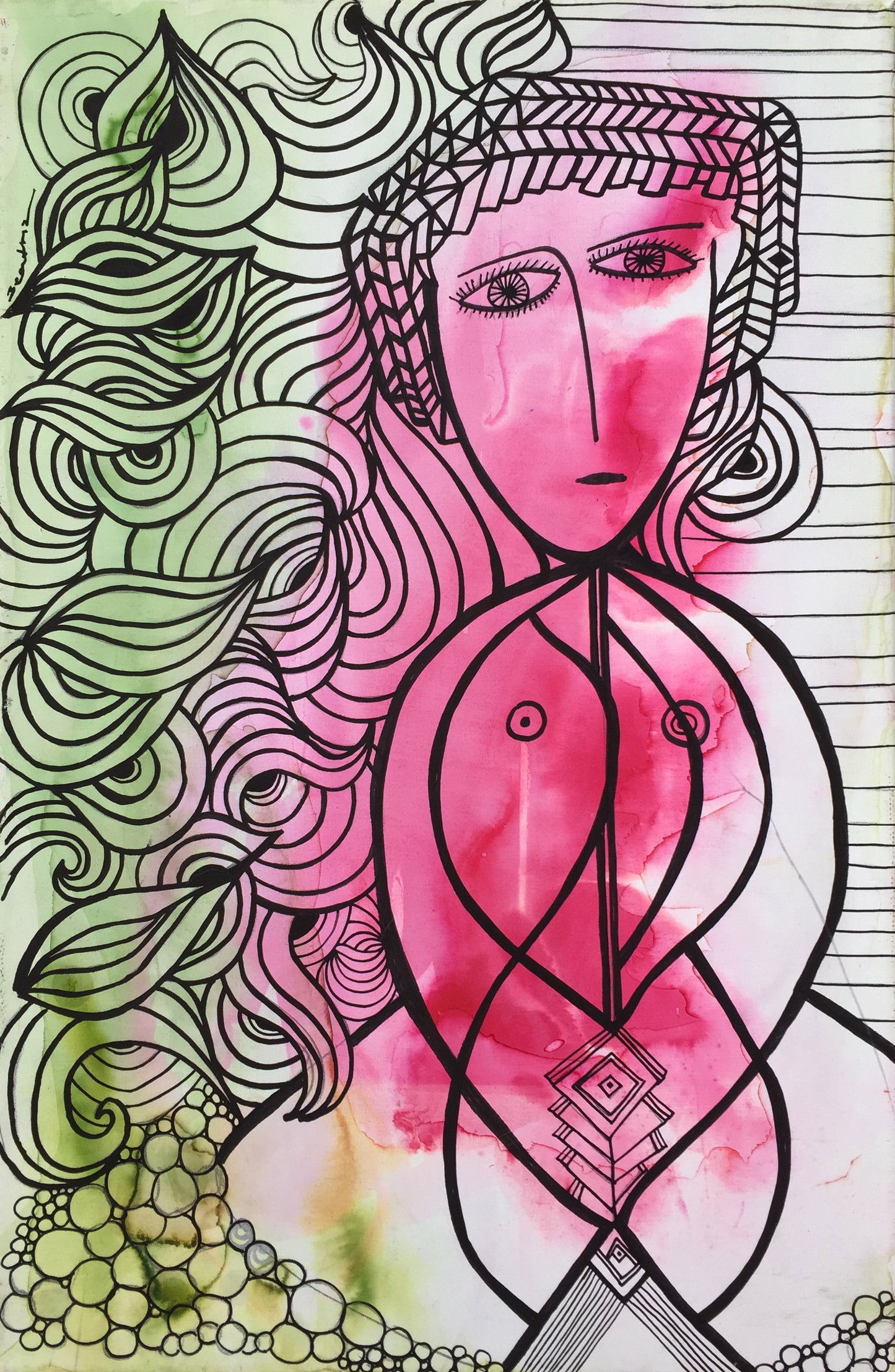 Ella - Pequeño cuadro original